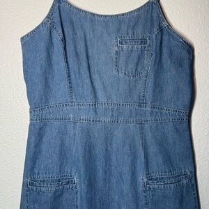 Newport News Denim Blue Midi Dress